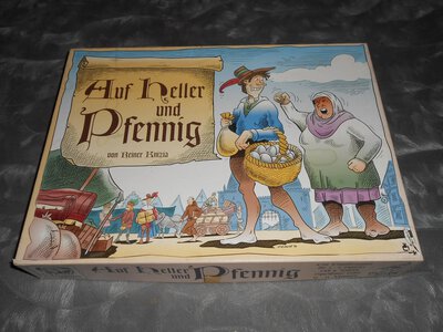 Alle Details zum Brettspiel Auf Heller und Pfennig und ähnlichen Spielen