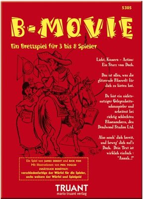 Alle Details zum Brettspiel B-Movie und ähnlichen Spielen