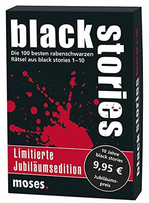 Alle Details zum Brettspiel Black Stories: Jubiläumsedition - Best of 1-10 und ähnlichen Spielen