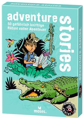 Alle Details zum Brettspiel Black Stories Junior: Adventure Stories und ähnlichen Spielen