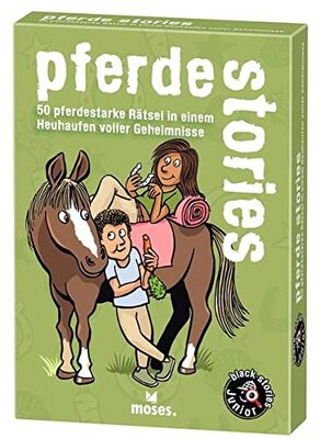 Alle Details zum Brettspiel Black Stories Junior: Pferde Stories und ähnlichen Spielen