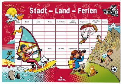 Alle Details zum Brettspiel Black Stories Junior: Stadt-Land-Ferien und ähnlichen Spielen