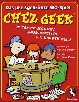 Alle Details zum Brettspiel Chez Geek und ähnlichen Spielen