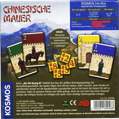 Alle Details zum Brettspiel Chinesische Mauer und ähnlichen Spielen