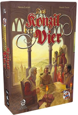 Alle Details zum Brettspiel Das Konzil der Vier und ähnlichen Spielen