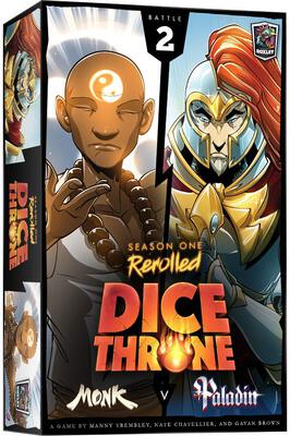 Alle Details zum Brettspiel Dice Throne: Season One ReRolled – Kampfmönch v. Paladin (Erweiterung - Kampf Nr. 2) und ähnlichen Spielen