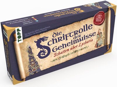 Alle Details zum Brettspiel Die Schriftrolle der Geheimnisse: Schatten über Lysharia und ähnlichen Spielen