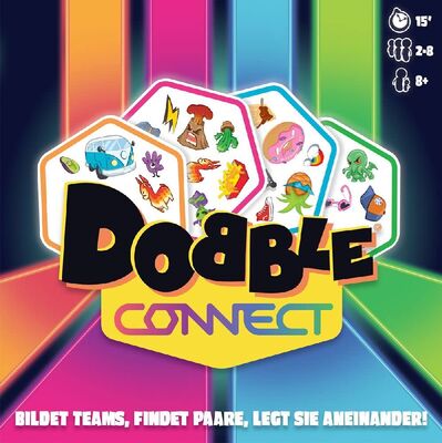 Alle Details zum Brettspiel Dobble Connect und ähnlichen Spielen