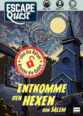 Alle Details zum Brettspiel Escape Quest: Entkomme den Hexen von Salem und ähnlichen Spielen