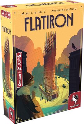 Alle Details zum Brettspiel Flatiron und ähnlichen Spielen