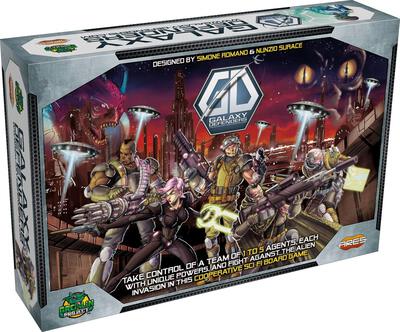 Alle Details zum Brettspiel Galaxy Defenders und ähnlichen Spielen
