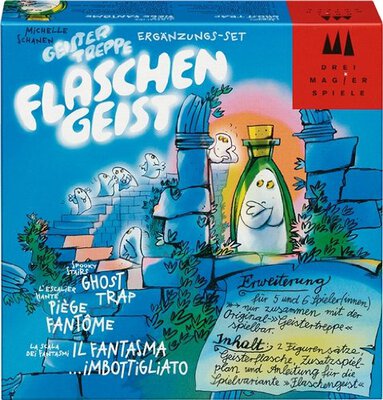 Alle Details zum Brettspiel Geistertreppe: Flaschengeist (5 & 6 Spieler Erweiterung) und ähnlichen Spielen