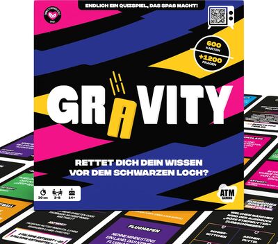Alle Details zum Brettspiel Gravity - Rettet Dich Dein Wissen vor dem schwarzen Loch? und ähnlichen Spielen