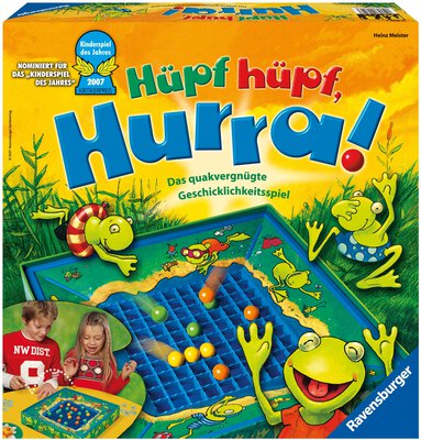 Alle Details zum Brettspiel Hüpf hüpf, Hurra! und ähnlichen Spielen