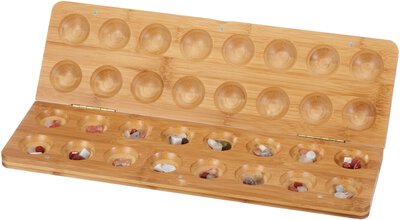Alle Details zum Brettspiel Kalah (Bohnenspiel oder Steinchenspiel) und ähnlichen Spielen