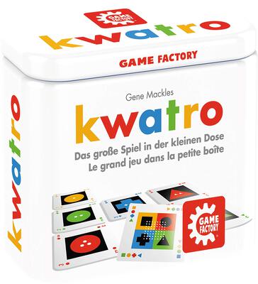 Alle Details zum Brettspiel Kwatro und ähnlichen Spielen