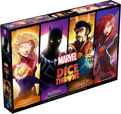Alle Details zum Brettspiel Marvel Dice Throne: Captain Marvel, Black Panther, Doctor Strange, Black Widow und ähnlichen Spielen