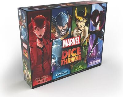 Alle Details zum Brettspiel Marvel Dice Throne: Scarlet Witch v. Thor v. Loki v. Spider-Man und ähnlichen Spielen