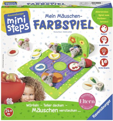 Alle Details zum Brettspiel Mein Mäuschen-Farbspiel und ähnlichen Spielen