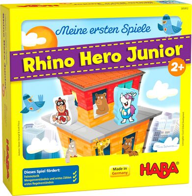 Alle Details zum Brettspiel Meine ersten Spiele: Rhino Hero Junior und ähnlichen Spielen