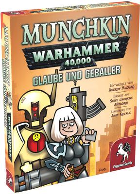 Alle Details zum Brettspiel Munchkin Warhammer 40.000: Glaube und Geballer (Erweiterung) und ähnlichen Spielen