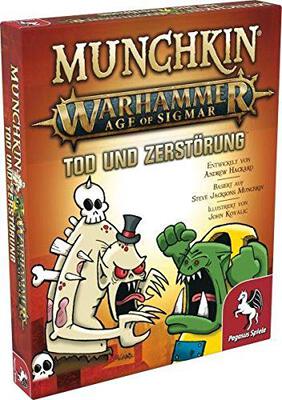 Alle Details zum Brettspiel Munchkin Warhammer: Age of Sigmar – Tod & Zerstörung (Erweiterung) und ähnlichen Spielen
