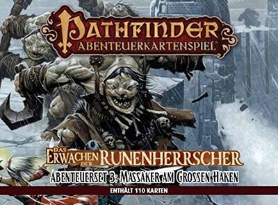 Alle Details zum Brettspiel Pathfinder Abenteuerkartenspiel: Das Erwachen der Runenherrscher #3 - Massaker am Großen Haken (Abenteuerset-Erweiterung) und ähnlichen Spielen