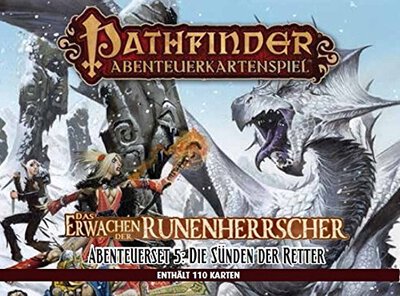 Alle Details zum Brettspiel Pathfinder Abenteuerkartenspiel: Das Erwachen der Runenherrscher #5 - Die Sünden der Retter (Abenteuerset-Erweiterung) und ähnlichen Spielen