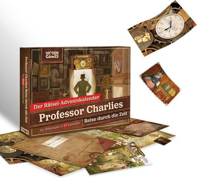 Alle Details zum Brettspiel Professor Charlies Reise durch die Zeit und ähnlichen Spielen