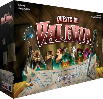 Alle Details zum Brettspiel Quests of Valeria und ähnlichen Spielen