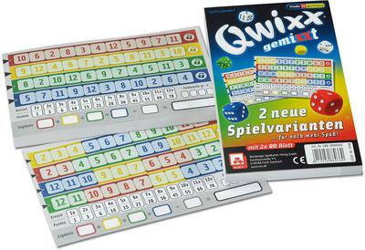Alle Details zum Brettspiel Qwixx gemixxt (Erweiterung) und ähnlichen Spielen