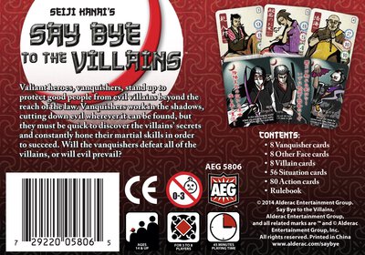 Alle Details zum Brettspiel Say Bye to the Villains und ähnlichen Spielen