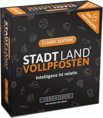 Alle Details zum Brettspiel Stadt Land VOLLPFOSTEN: Das Kartenspiel und ähnlichen Spielen