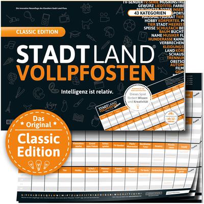 Alle Details zum Brettspiel Stadt Land Vollpfosten und ähnlichen Spielen
