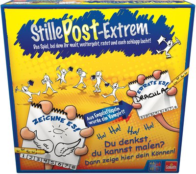 Alle Details zum Brettspiel Stille Post Extrem und ähnlichen Spielen