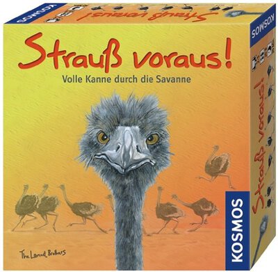 Alle Details zum Brettspiel Strauß voraus! Volle Kanne durch die Savanne und ähnlichen Spielen