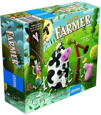 Alle Details zum Brettspiel Super Farmer und ähnlichen Spielen