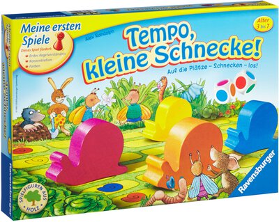 Alle Details zum Brettspiel Tempo, kleine Schnecke! und ähnlichen Spielen