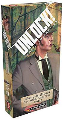 Alle Details zum Brettspiel Unlock!: Heroic Adventures – Sherlock Holmes: Der scharlachrote Faden und ähnlichen Spielen