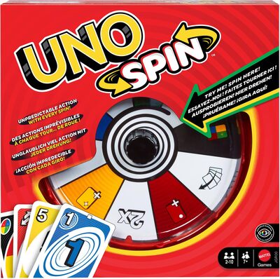 Alle Details zum Brettspiel UNO Spin und ähnlichen Spielen