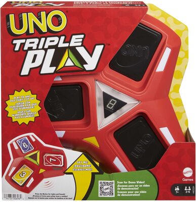 Alle Details zum Brettspiel UNO Triple Play und ähnlichen Spielen
