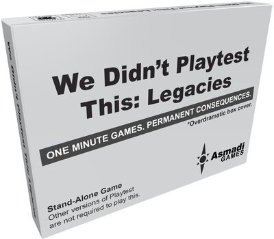 Alle Details zum Brettspiel We Didn't Playtest This: Legacies und ähnlichen Spielen