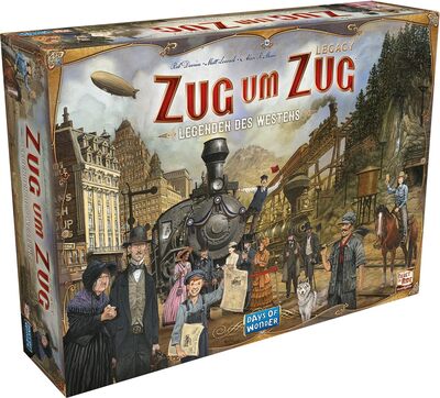 Alle Details zum Brettspiel Zug um Zug Legacy: Legenden des Westen und ähnlichen Spielen