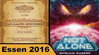 YouTube Review vom Spiel "Not Alone" von Hunter & Cron - Brettspiele