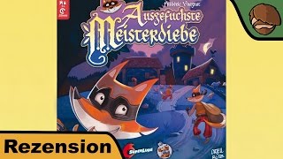 YouTube Review vom Spiel "Ausgefuchste Meisterdiebe" von Hunter & Cron - Brettspiele