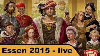 YouTube Review vom Spiel "Signorie" von Hunter & Cron - Brettspiele