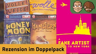 YouTube Review vom Spiel "A Fake Artist Goes to New York" von Hunter & Cron - Brettspiele