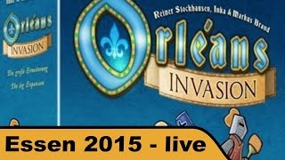 YouTube Review vom Spiel "Orléans: Invasion (1. Erweiterung)" von Hunter & Cron - Brettspiele