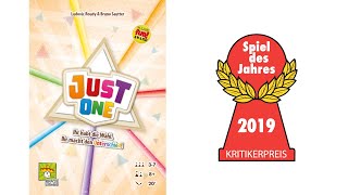 YouTube Review vom Spiel "Just One (Spiel des Jahres 2019)" von Spiel des Jahres