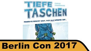 YouTube Review vom Spiel "Tiefe Taschen" von Hunter & Cron - Brettspiele